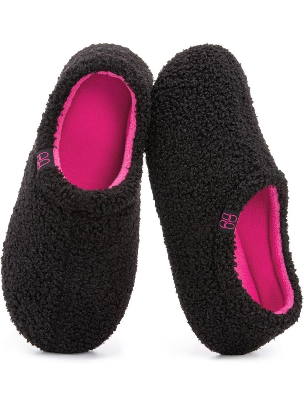 Women's Austral Rose Fuzzy Curly Fur Memory Foam Fleece Lining Loafer Slippers
